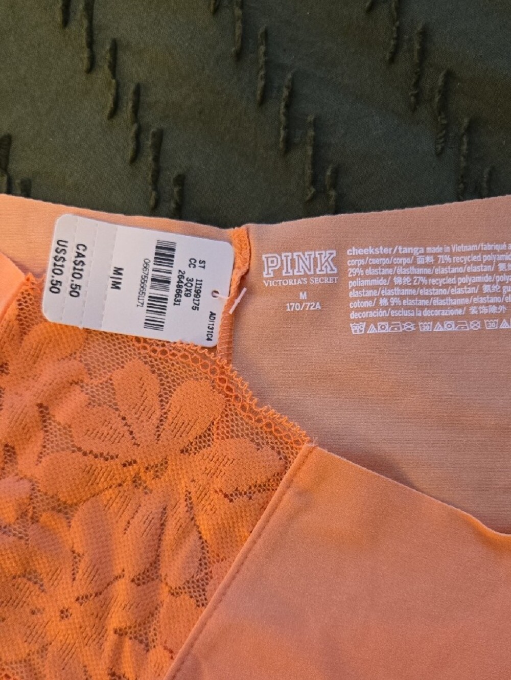 PINK Victoria's Secret No Show Panties Size M NEVER WORN WITH TAGS - Picture 6 of 10